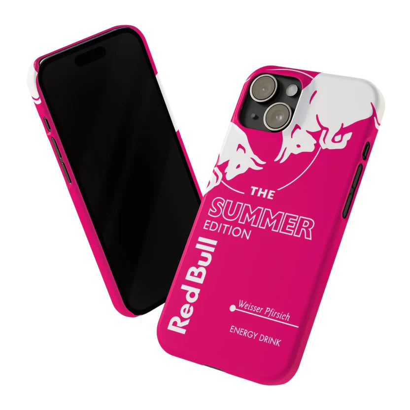 Red Bull iPhone Case Summer Edition White Peach
