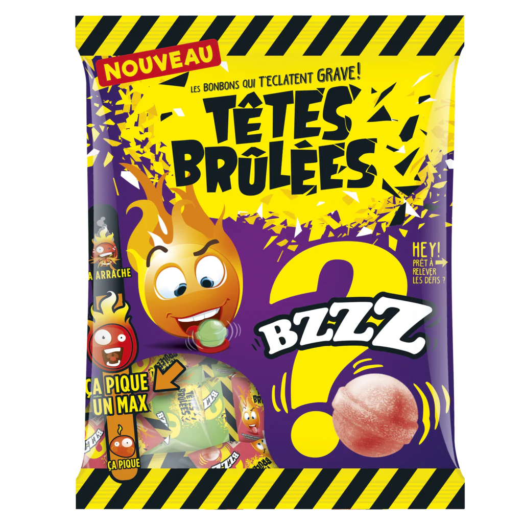Têtes Brûlées – BZZZ? – Bonbons explosifs et acidulés 180gr