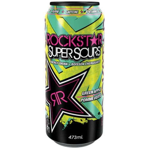 Rockstar Super Sours Green Apple