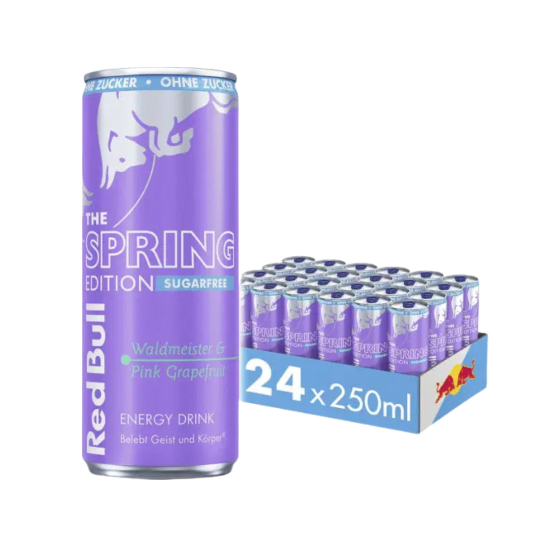 Pack X24 Red Bull Woodruff & Pink Grapefruit Sugarfree 250ML