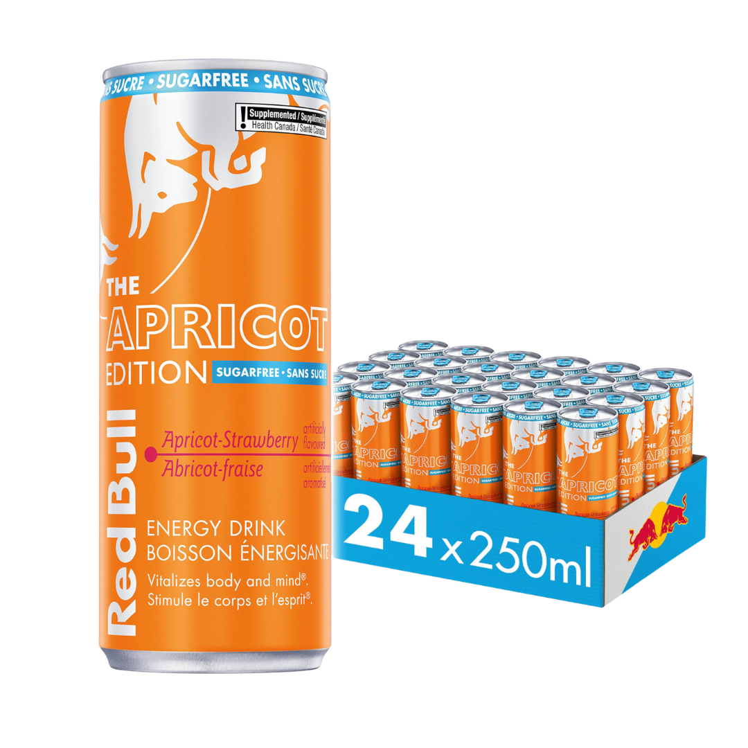 Pack X24 Red Bull Apricot Strawberry Sugarfree 250ML