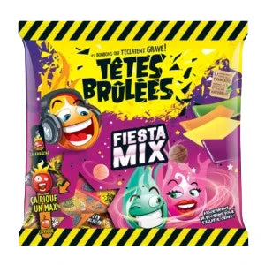 Têtes Brûlées – Fiesta Mix – Bonbons explosifs et acidulés 200gr