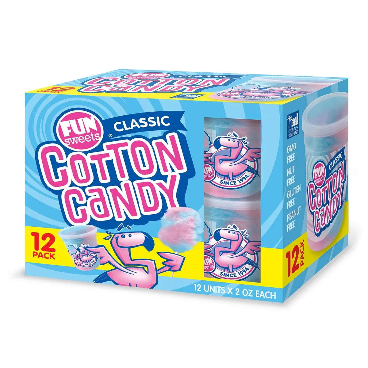 Fun Sweets Classic Cotton Candy X12