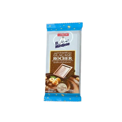 Tablette De Chocolat El Mordjene Chocolat Rocher Au Lait