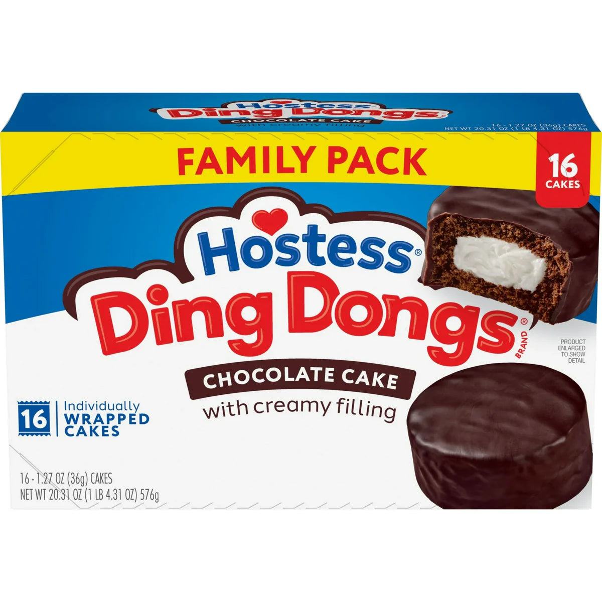 Gâteaux apéritifs Hostess Ding Dongs X16