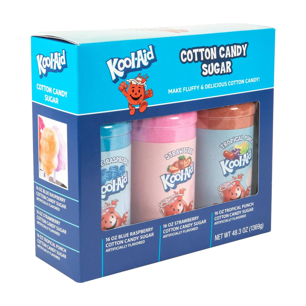 Kool-Aid Cotton Candy Flossing Sugar X3