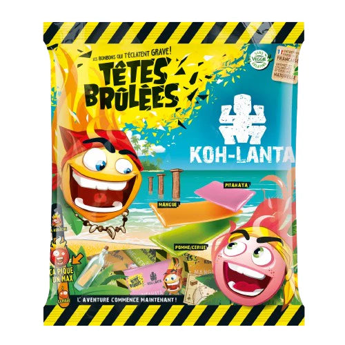 Têtes Brûlées – KOH-LANTA Edition – Bonbons explosifs et acidulés 180gr