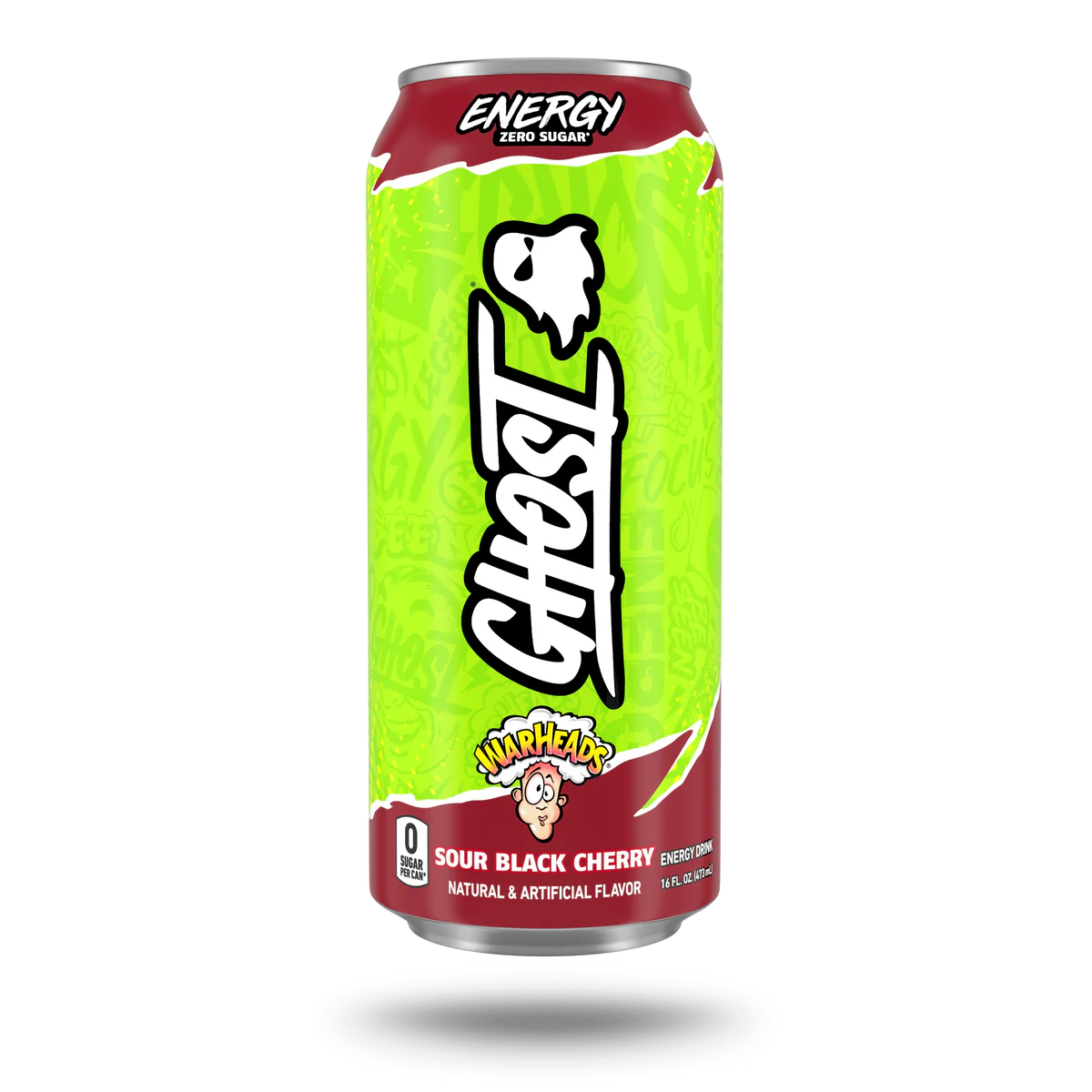 Ghost Energy X Warheads Sour Black Cherry