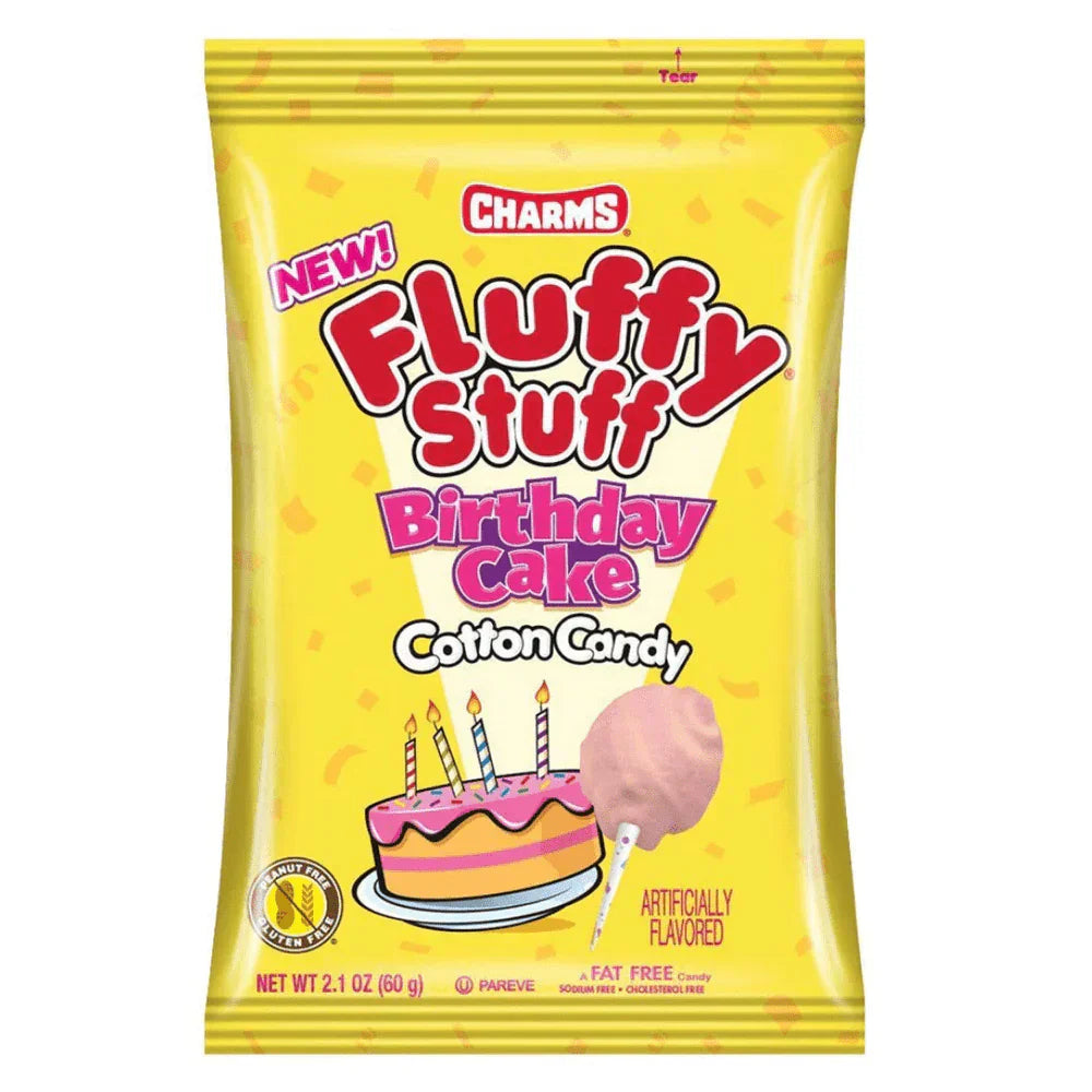 Charm's Fluffy Stuff Cotton Candy Birthday Cake