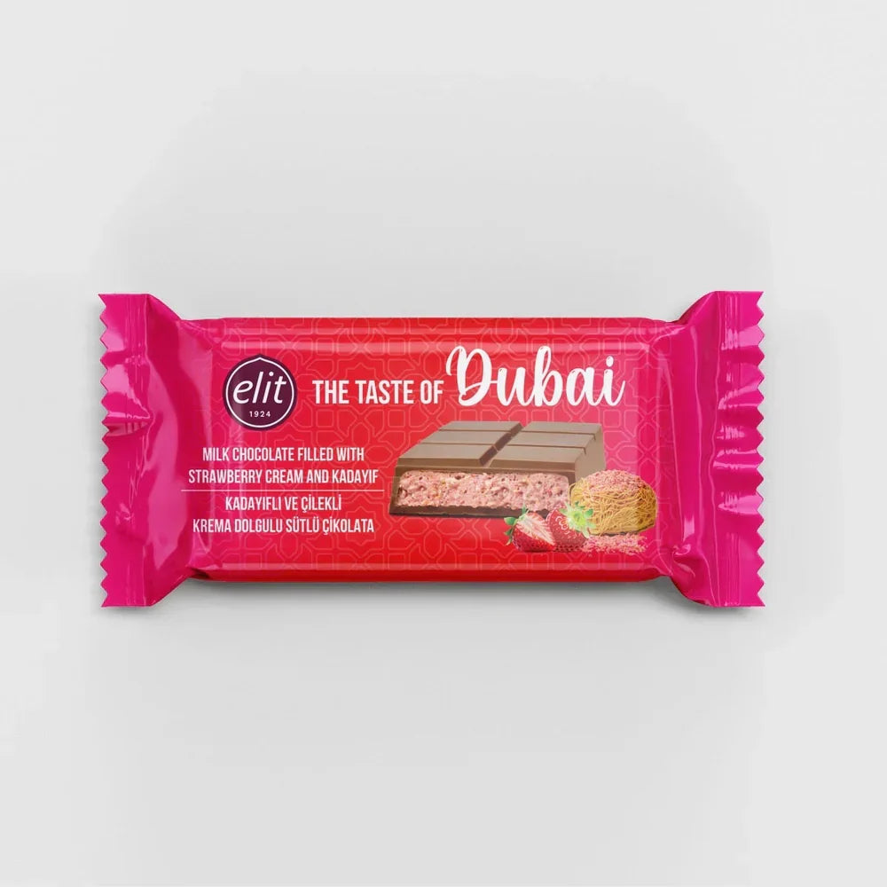 Elit Dubai Chocolat Au Lait Crème Fraise &amp; Kadayif