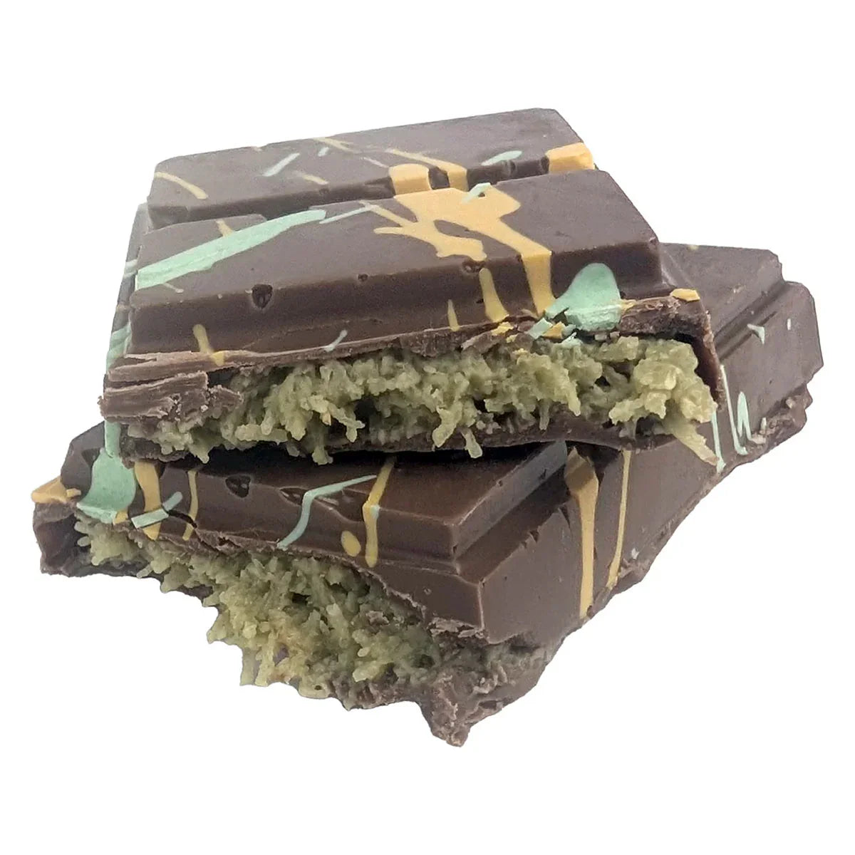 Barre de chocolat pistache artisanale de Dubaï