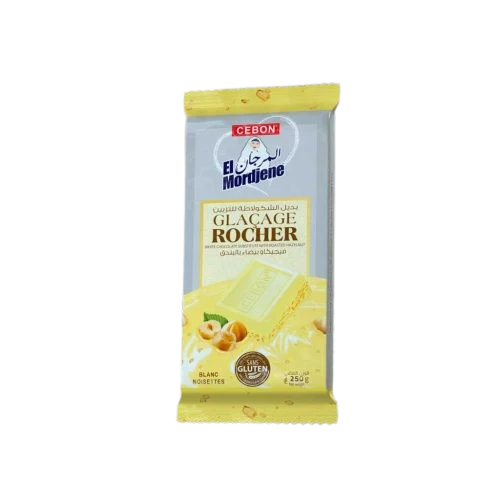 Tablette De Chocolat El Mordjene Chocolat Rocher Blanc