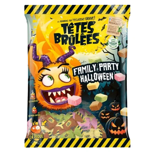 Têtes Brûlées – Family Party Halloween – Bonbons explosifs et acidulés 300gr