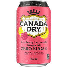 Canada Dry Ginger Ale Raspberry Zero Sugar