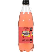 Canada Dry Ginger Ale Raspberry Bottle Zero Sugar