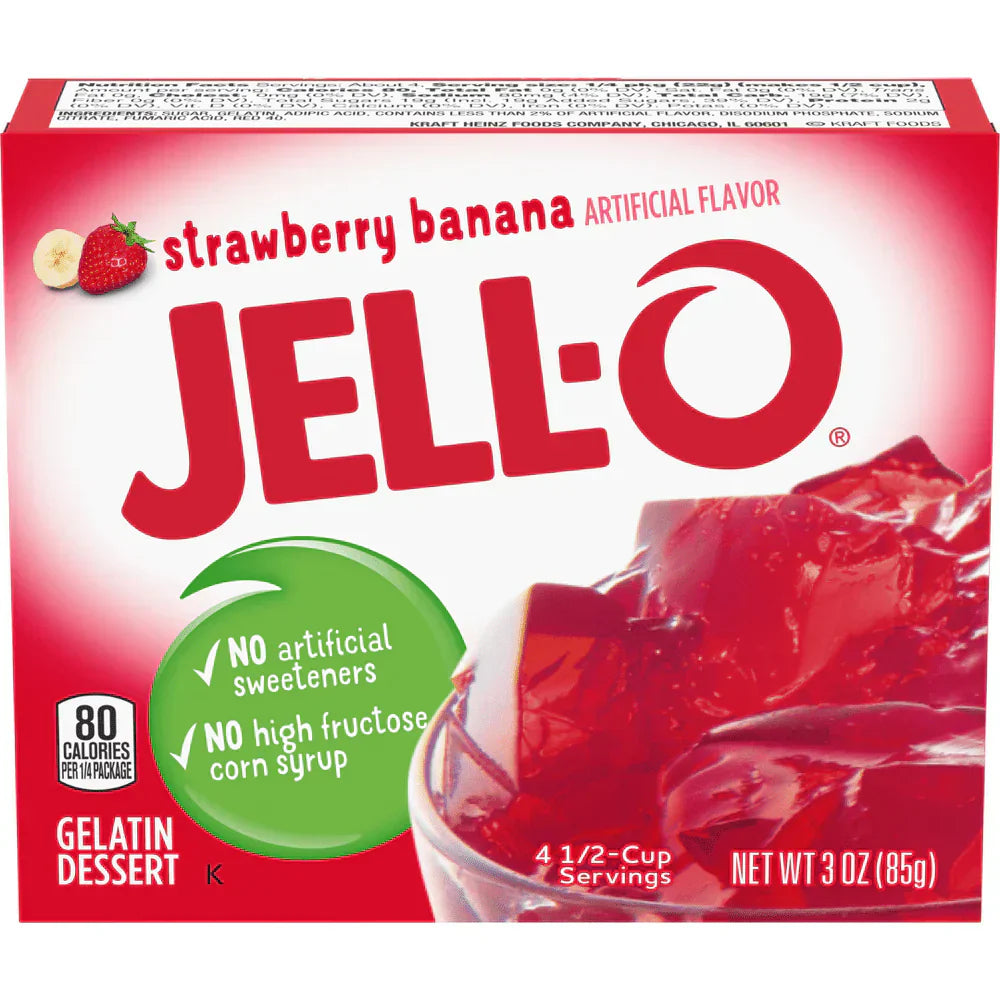 Jell-O Gelatin Strawberry Banana