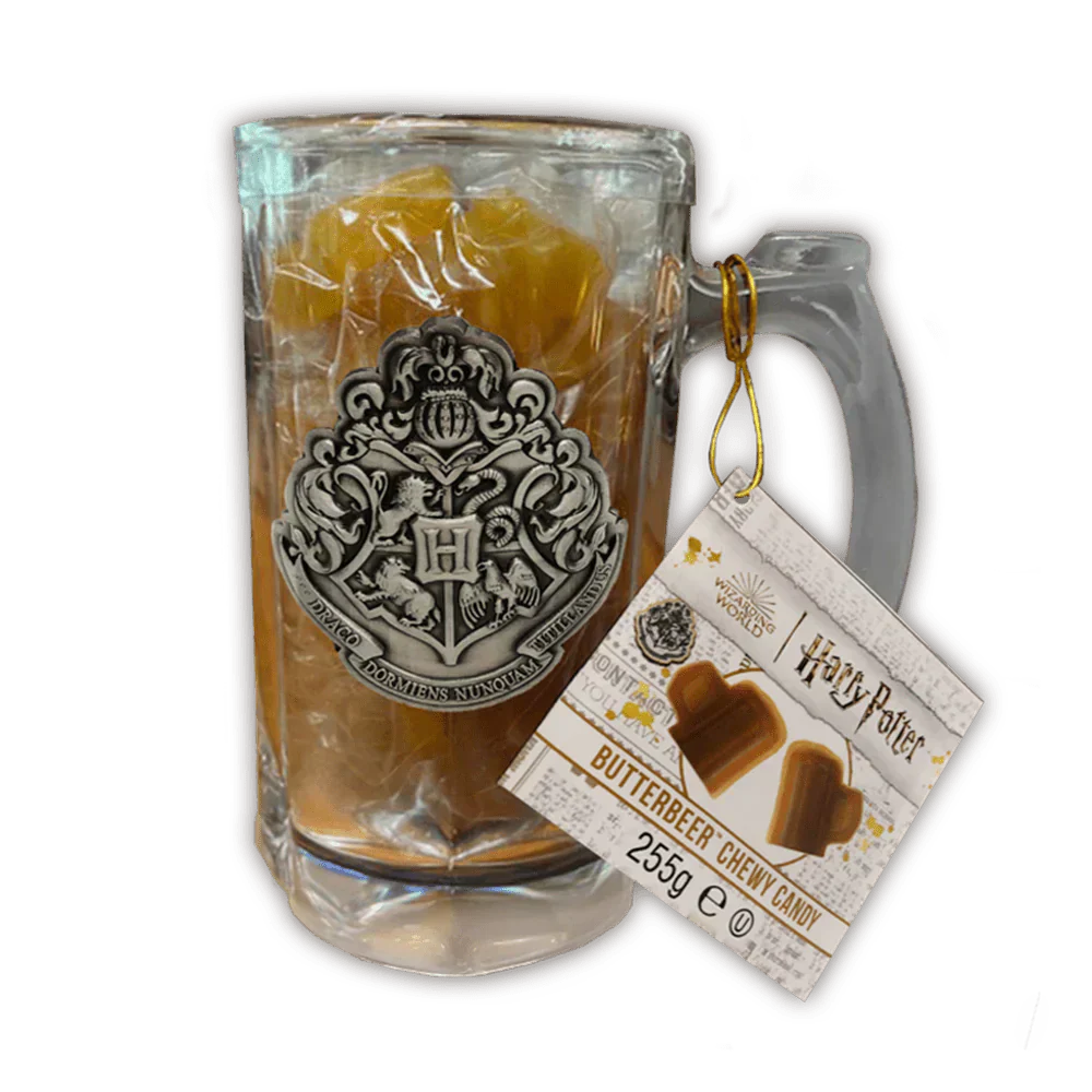 Jelly Belly Beans Harry Potter Butterbeer Chewy Candy Glass Mug