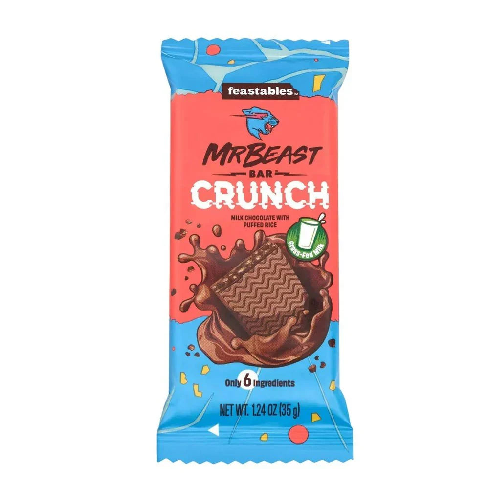Mr Beast Feastables Chocolate Bar Crunch Small