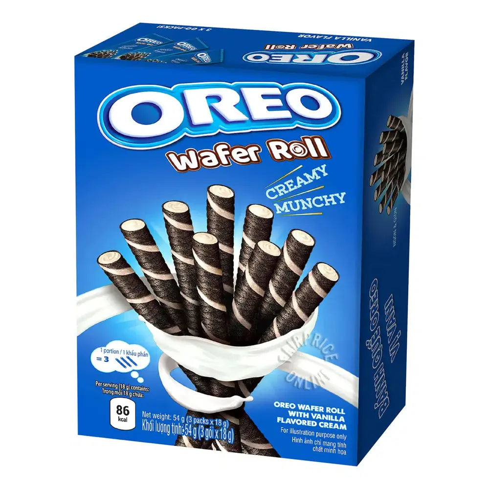 Rouleau de gaufrette Oreo à la vanille