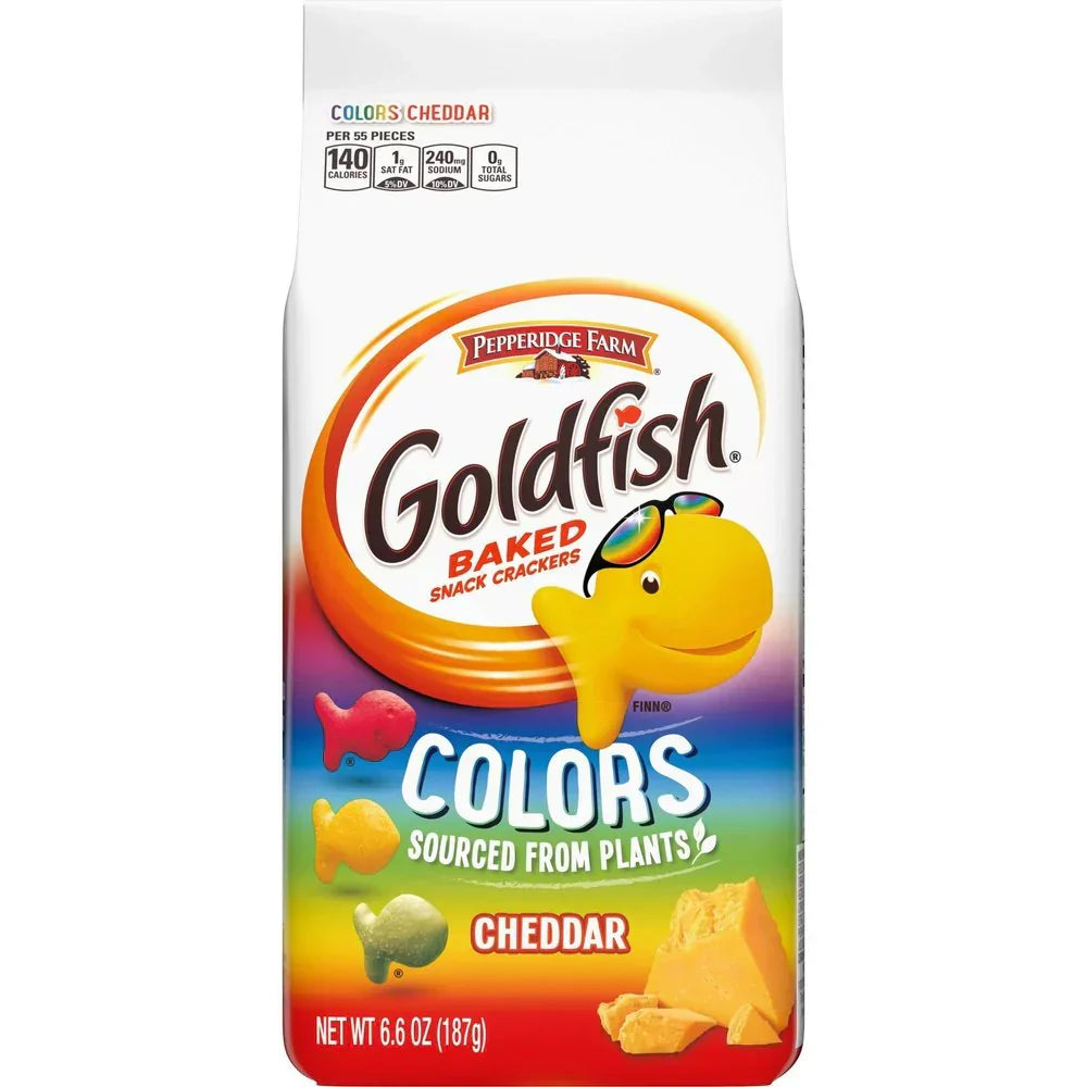 Pepperidge Farm Goldfish Colors Crackers Cheddar
