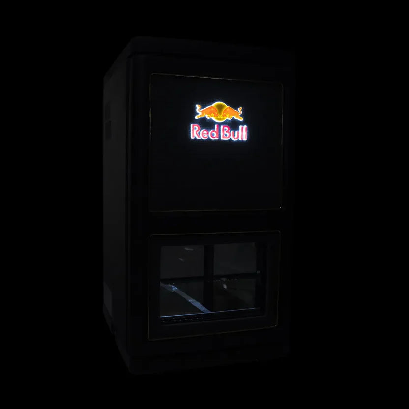 Amplificateur Red Bull DJ Cooler, réfrigérateur LED gastro