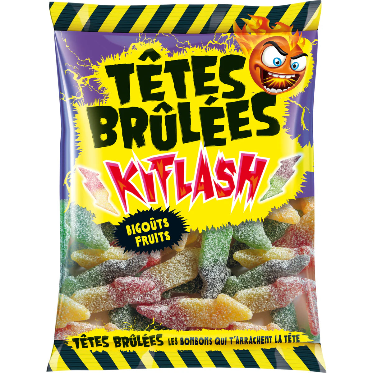 Têtes Brûlées Kitflash – Bonbons explosifs et acidulés 75gr