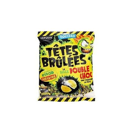 Têtes Brûlées – Double Choc -Bonbons explosifs et acidulés-180gr